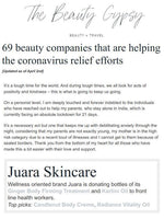 THE BEAUTY GYPSY: 69 Beauty Companies That Are Helping The Corona Virus Relief Efforts