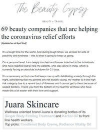 THE BEAUTY GYPSY: 69 Beauty Companies That Are Helping The Corona Virus Relief Efforts
