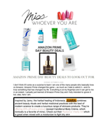 MISS WHOEVER YOU ARE : Amazon Prime Day Beauty Deals To Look Out For