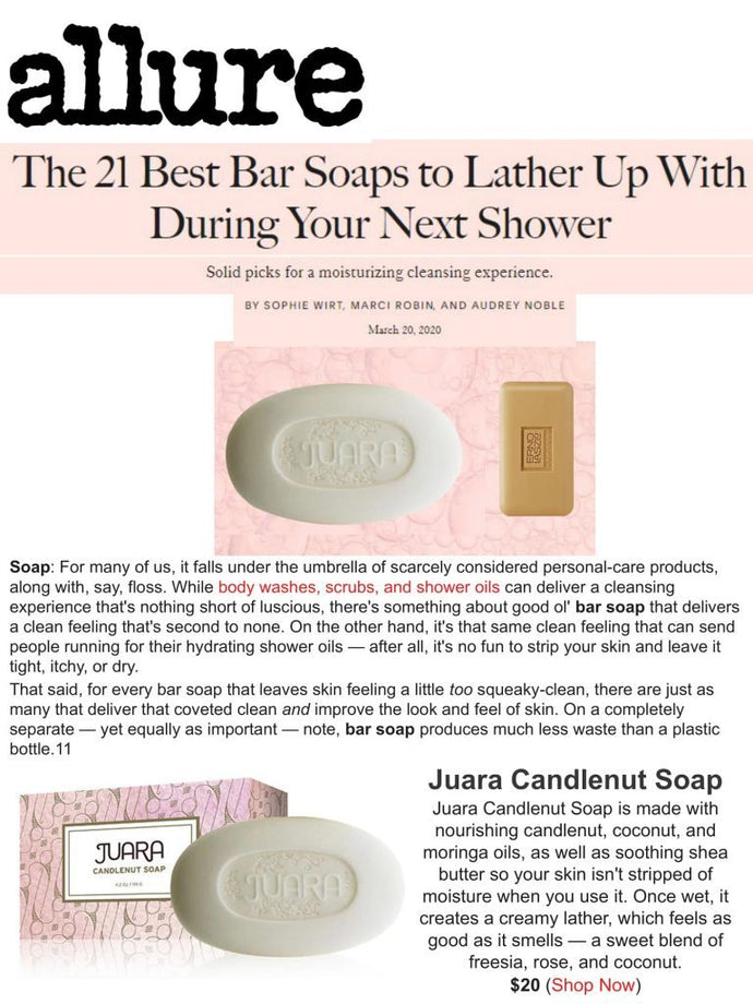 ALLURE: The 21 Best Bar Soaps to Lather During Your Next Shower