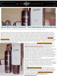 MY LIFE ON AND OFF THE GUEST LIST : Juara Rice Facial Cleanser : The Indonesian Beauty Secret