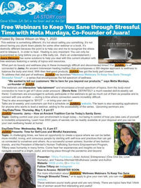 LA STORY: Free Webinars to Keep You Sane through Stressful Time with Metta Murdaya, Co-Founder of JUARA!